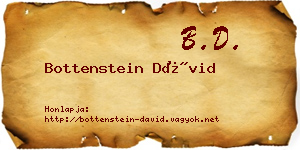 Bottenstein Dávid névjegykártya